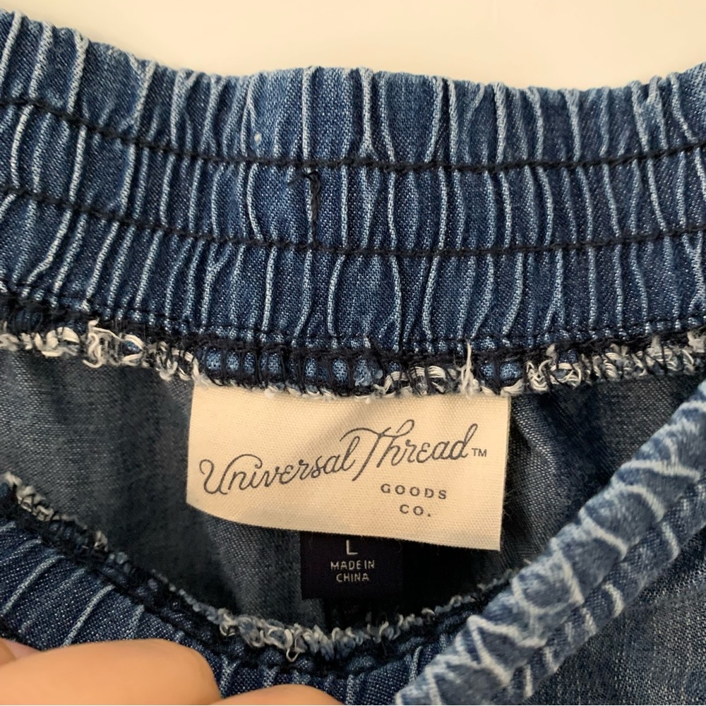 Universal Thread Lyocell Blue Pull On Drawstring … - image 2